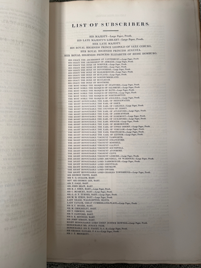 (3) Antique 1821 Oversized Hardcover Books Volumes I, II & III: Portraits Of Illustrious Personages Of Great Britain Engraved From Authentic Pictures By Edmund Lodge Published by Lackington, Hughes, Harding, Mavor & Lepard In London 11.5W X 17.5H (RSF) [Photo 11]