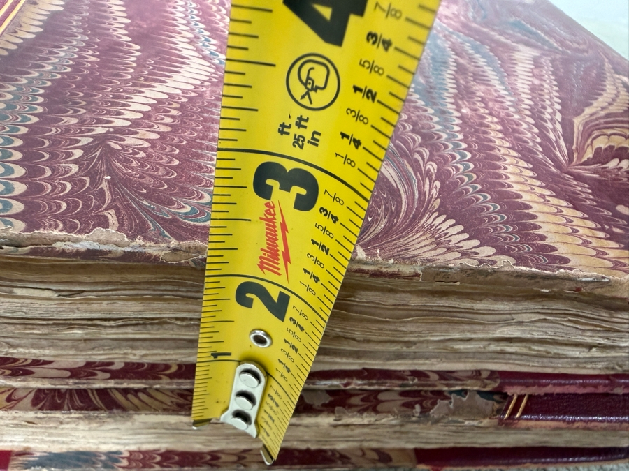 (3) Antique 1821 Oversized Hardcover Books Volumes I, II & III: Portraits Of Illustrious Personages Of Great Britain Engraved From Authentic Pictures By Edmund Lodge Published by Lackington, Hughes, Harding, Mavor & Lepard In London 11.5W X 17.5H (RSF) [Photo 23]