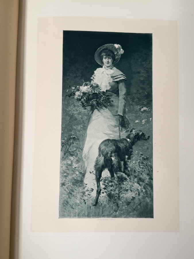 Pair Of Antique 1883 Oversized Hardcover Books Volumes I & II: Society Of French Aquarellists Illustrated With Plates In Photogravure American Edition Published By Goupil & Co. Paris, France Featuring Artists Such As Gustave Doré 13W X 17.5H X 2D (RSF) [Photo 20]