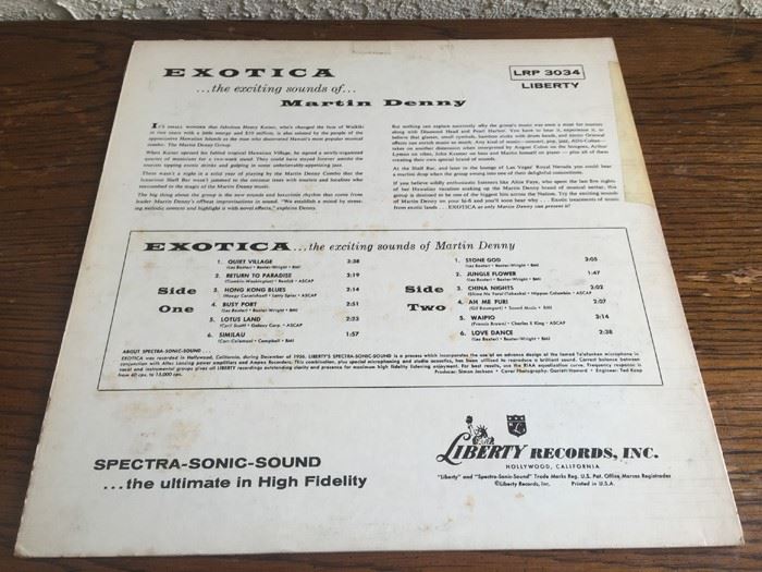 Martin Denny ‎- Exotica - Liberty ‎- LRP 3034 [Photo 2]