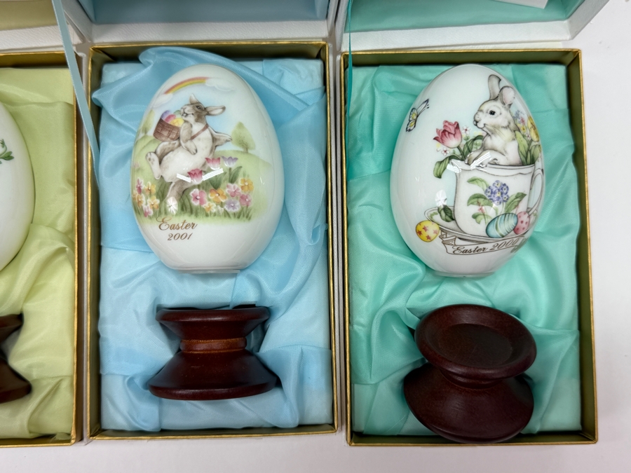 (10) Vintage Noritake Limited Edition Bone China Collectible Easter Eggs With Original Boxes From Years: 2000-2008 And 2010 [Photo 5]