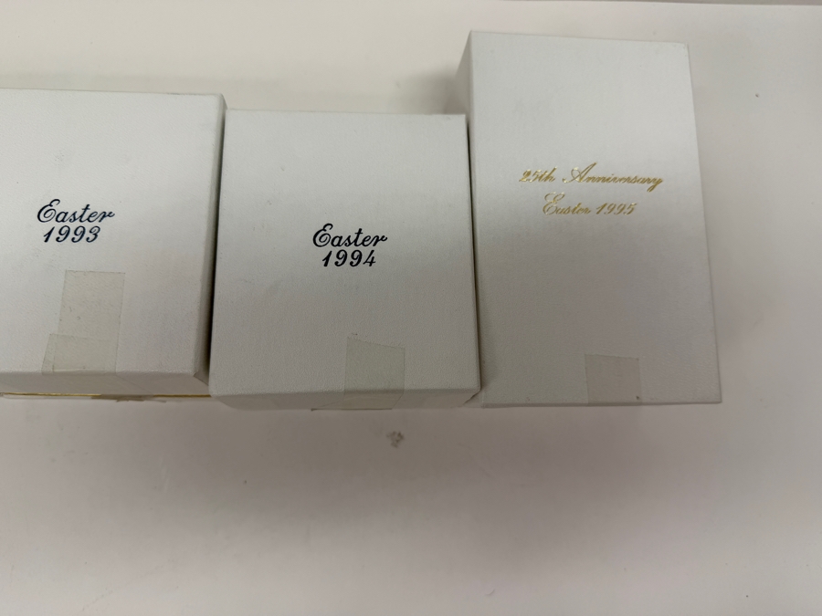 (10) Vintage Noritake Limited Edition Bone China Collectible Easter Eggs With Original Boxes From Years: 1991-1999 And 2009 [Photo 7]