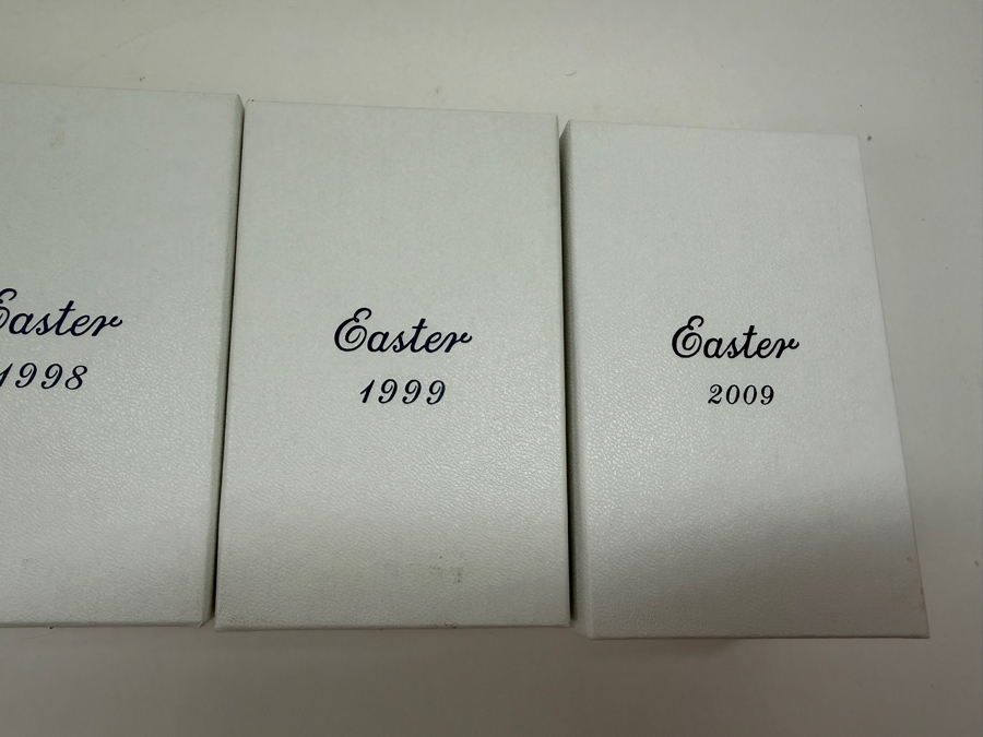 (10) Vintage Noritake Limited Edition Bone China Collectible Easter Eggs With Original Boxes From Years: 1991-1999 And 2009 [Photo 9]