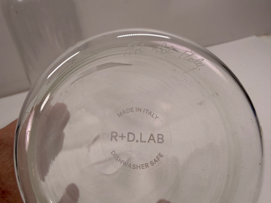 Signed Italian R+D.Lab Luisa Carafe And Ferm Living Still Carafe Artisan Glassware 10'H (HA) [Photo 2]