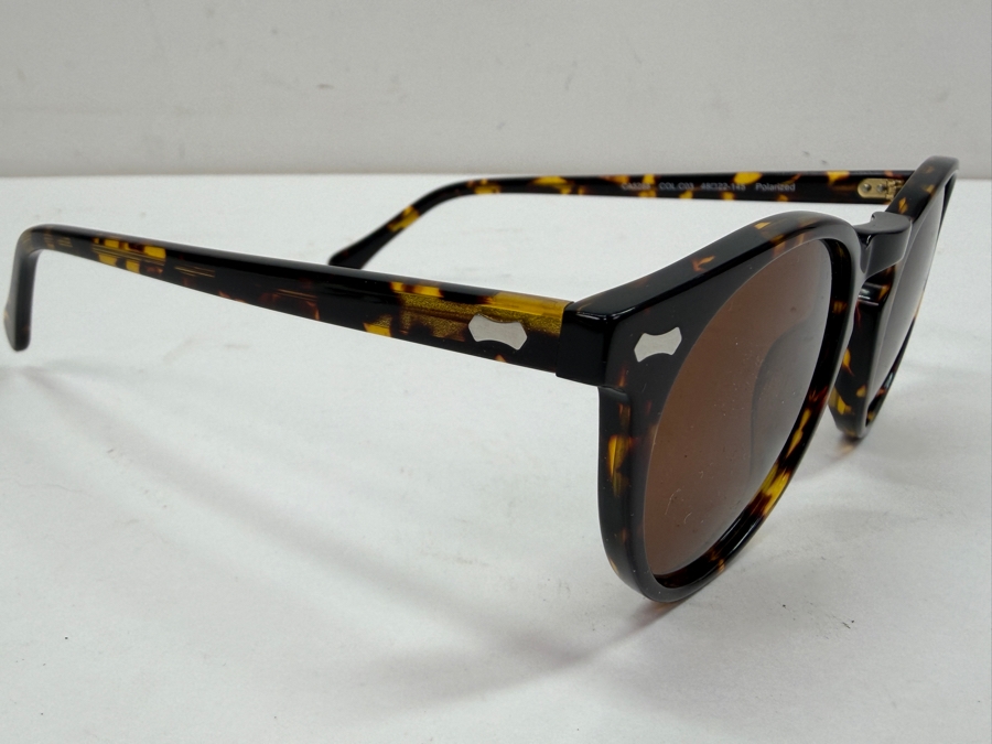 Carfia Vintage Round Polarized Sunglasses For Men And Women Retro Tortoise Shell Frame With Brown Lenses (HA)
 [Photo 2]