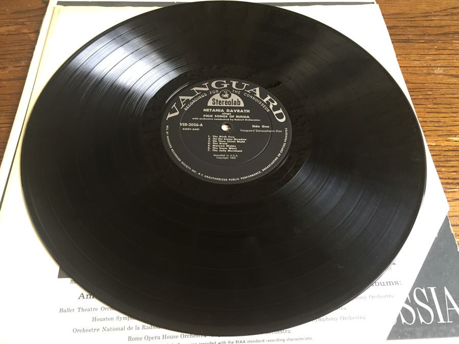 Netania Davrath - Sings Folk Songs Of Russia - Vanguard - VSD-2056 [Photo 3]