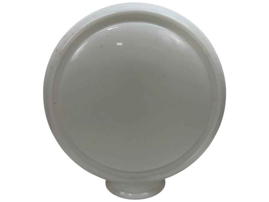 Milk Glass Gas Pump Globe Body For Vintage Gas Pump Reproduction 16.5'W X 16.5'H (RSF)
