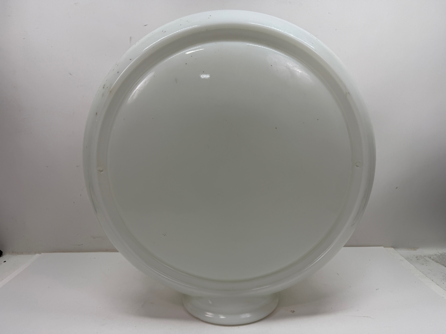 Milk Glass Gas Pump Globe Body For Vintage Gas Pump Reproduction 16.5'W X 16.5'H (RSF) [Photo 2]