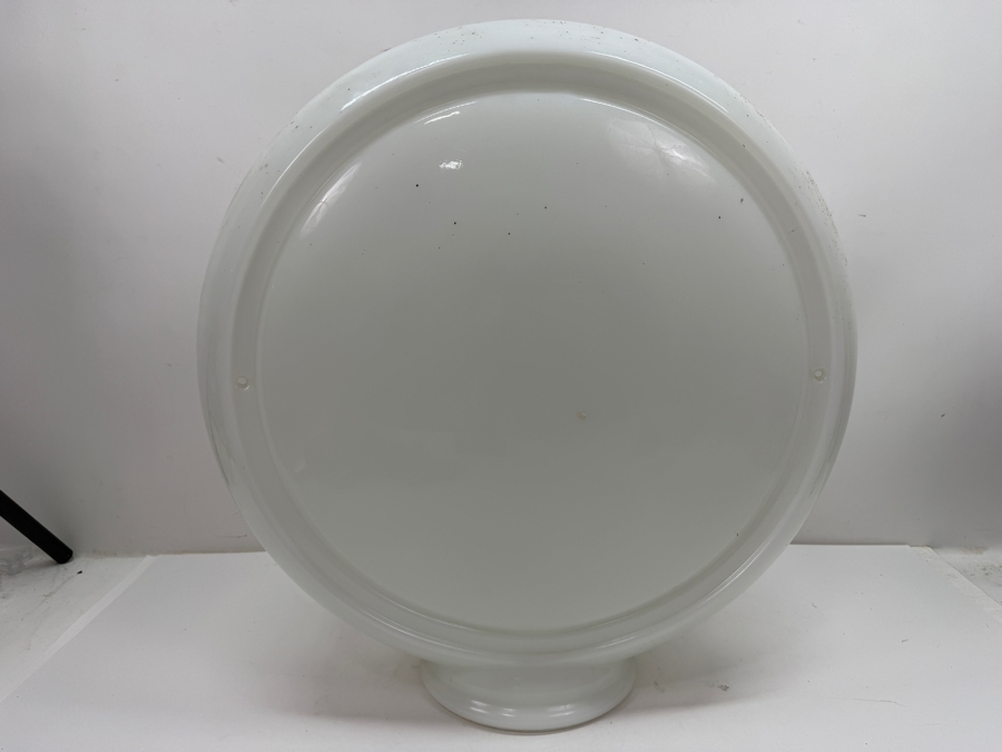 Milk Glass Gas Pump Globe Body For Vintage Gas Pump Reproduction 16.5'W X 16.5'H (RSF) [Photo 3]