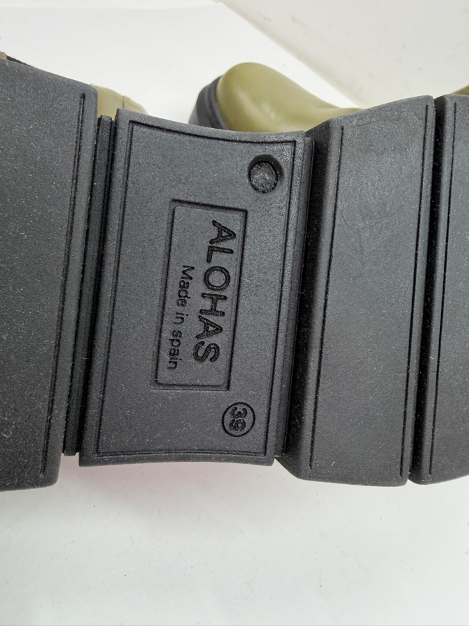 New Alohas Armor Khaki Leather Platform Chelsea Boots Size 39 (US 8.5) Made in Spain Retails $265 (HA) [Photo 5]