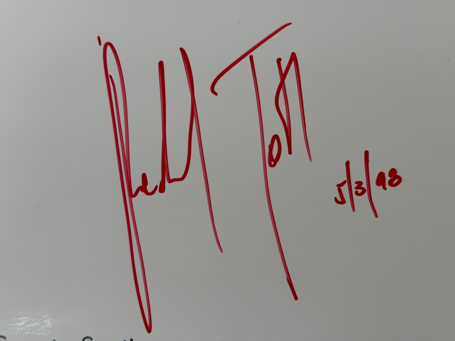 Benedek Toth (B. 1958, Hungarian) Vintage 1998 Artist Signed Mercedes-Benz 21st Annual Exhibition Poster Featuring W196 Streamliner Artwork By Benedek Toth At Fashion Island, Newport Beach 22W X 28H (LJ) [Photo 3]