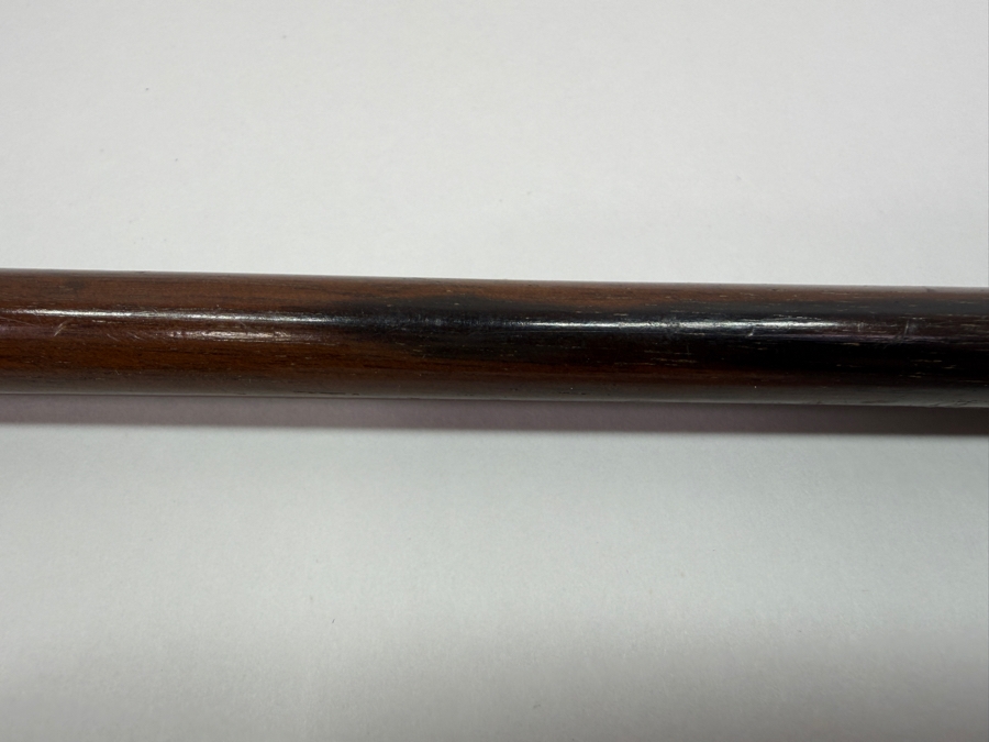 Just Added - Antique Victorian Carved Dog Head Child's Dress Cane Walking Stick With Sterling Silver Ornamentation And Rosewood Shaft 24'L (RSF) [Photo 11]