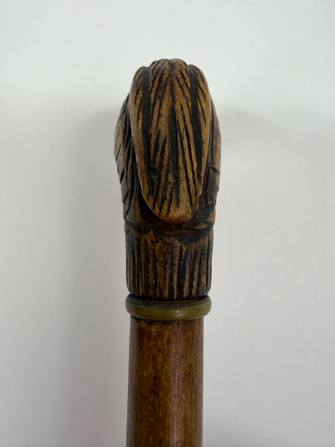 Just Added - Antique Victorian Carved Bird Head Child's Dress Cane Walking Stick 25'L (RSF) [Photo 8]
