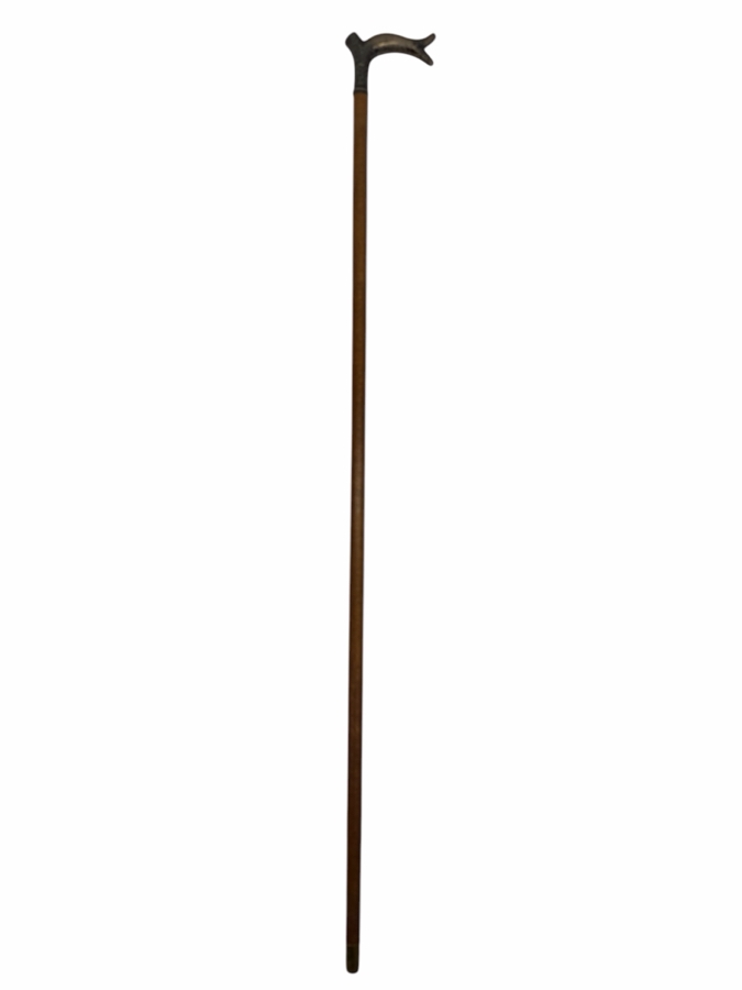 Just Added - Antique Victorian Sterling Silver Handle Child's Dress Cane Walking Stick 25'L (RSF) [Photo 3]
