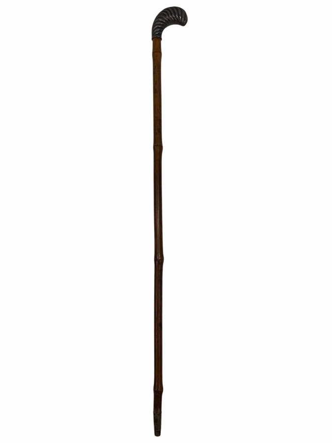 Just Added - Antique Victorian Silverplate Handle Child's Dress Cane Walking Stick 25'L (RSF) [Photo 3]