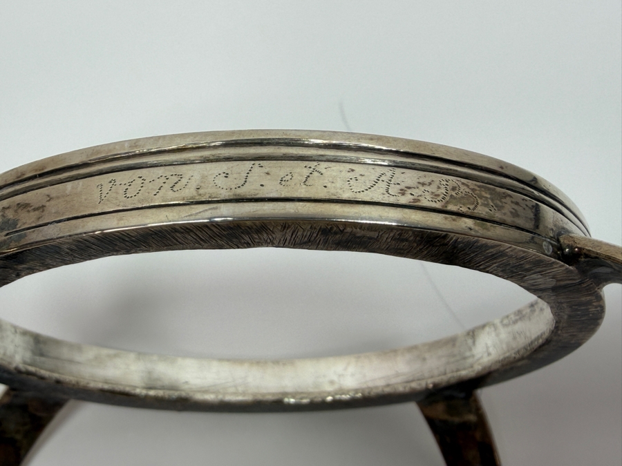 Just Added - Antique 19th Century (1810) Hallmarked Austrian .800+ Silver Coffee Pot With Spirit Burner Weighs 600g (CBAD) [Photo 4]