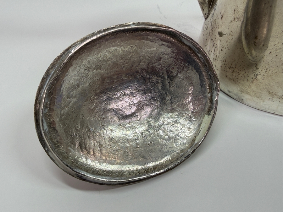 Just Added - Antique 19th Century (1810) Hallmarked Austrian .800+ Silver Coffee Pot With Spirit Burner Weighs 600g (CBAD) [Photo 9]