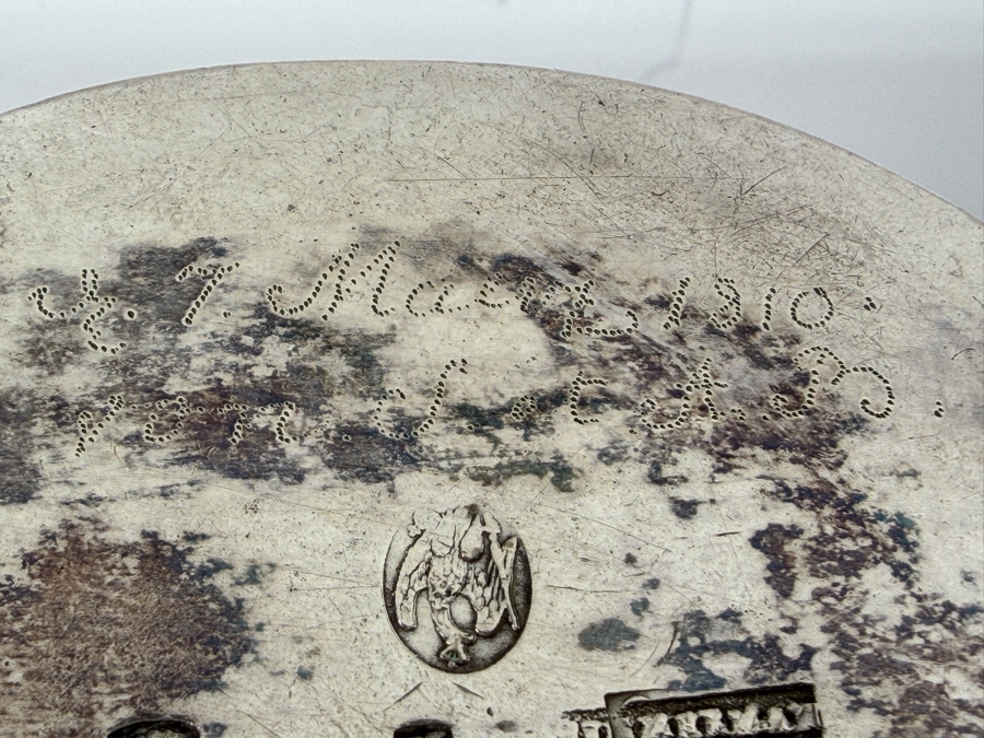 Just Added - Antique 19th Century (1810) Hallmarked Austrian .800+ Silver Coffee Pot With Spirit Burner Weighs 600g (CBAD) [Photo 20]