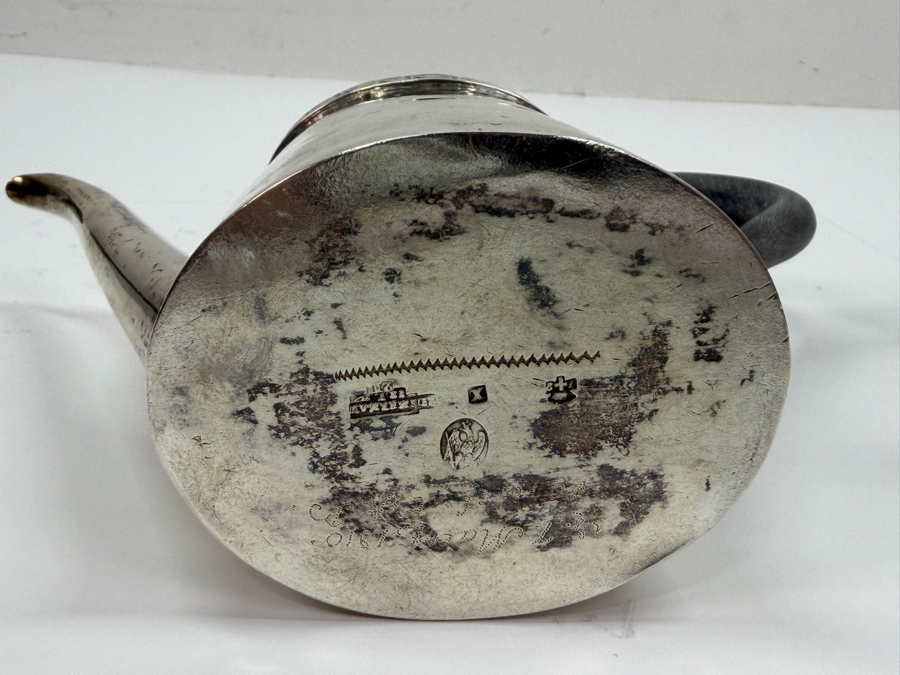 Just Added - Antique 19th Century (1810) Hallmarked Austrian .800+ Silver Coffee Pot With Spirit Burner Weighs 600g (CBAD) [Photo 11]