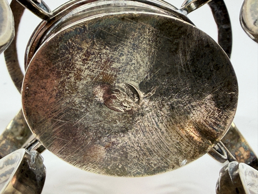 Just Added - Antique 19th Century (1810) Hallmarked Austrian .800+ Silver Coffee Pot With Spirit Burner Weighs 600g (CBAD) [Photo 29]