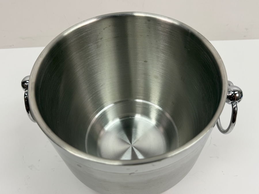 Just Added - Bellemain Brushed Stainless Steel Metal Ice Bucket 8.5W X 9H (HA) [Photo 4]