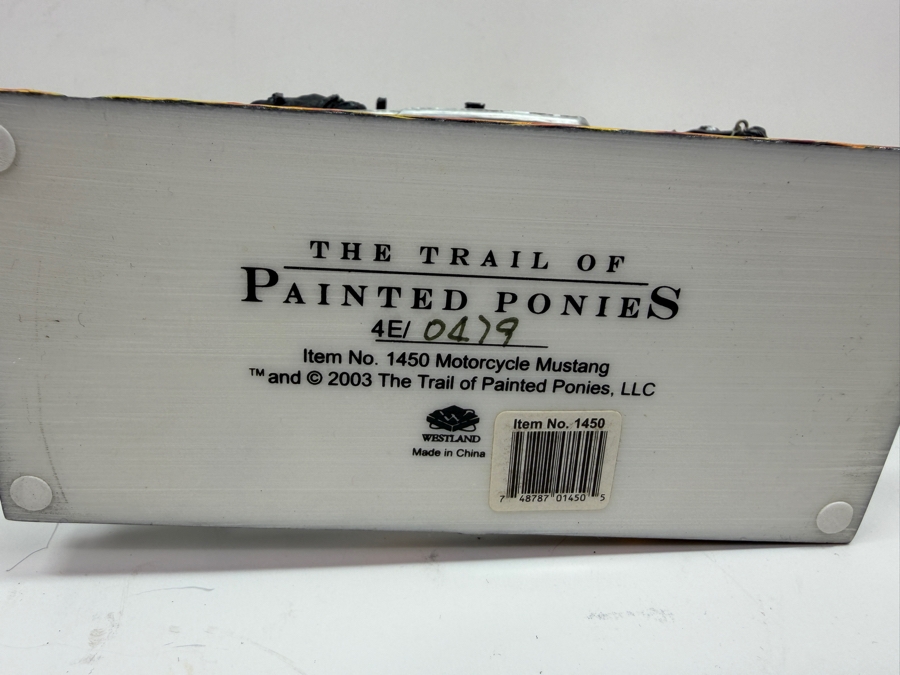 Just Added - Limited Edition The Trail Of Painted Ponies Motorcycle Mustang Horse Figurine Item No. 1450 6.5W X 6H (RSF) [Photo 4]