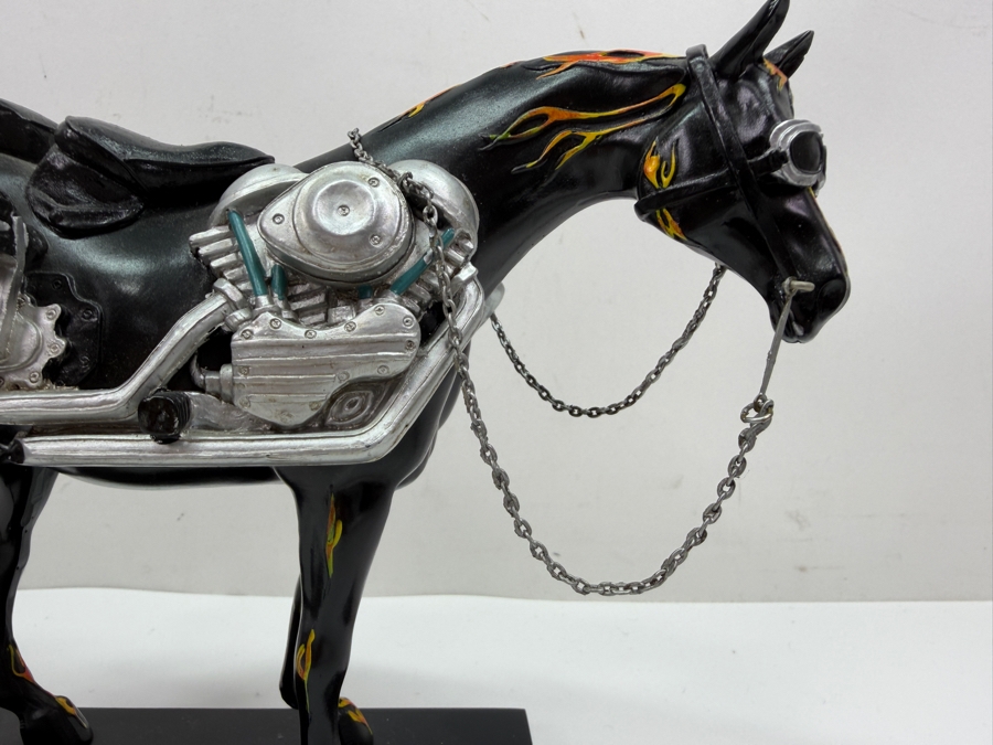Just Added - Limited Edition The Trail Of Painted Ponies Motorcycle Mustang Horse Figurine Item No. 1450 6.5W X 6H (RSF) [Photo 2]