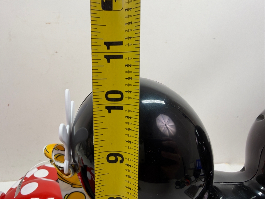 Disney Parks Minnie Mouse 90th Anniversary Balloon Popcorn Bucket & Classic Mickey Mouse Icon Souvenir Bucket With Character Lanyards 10.5'H [Photo 7]