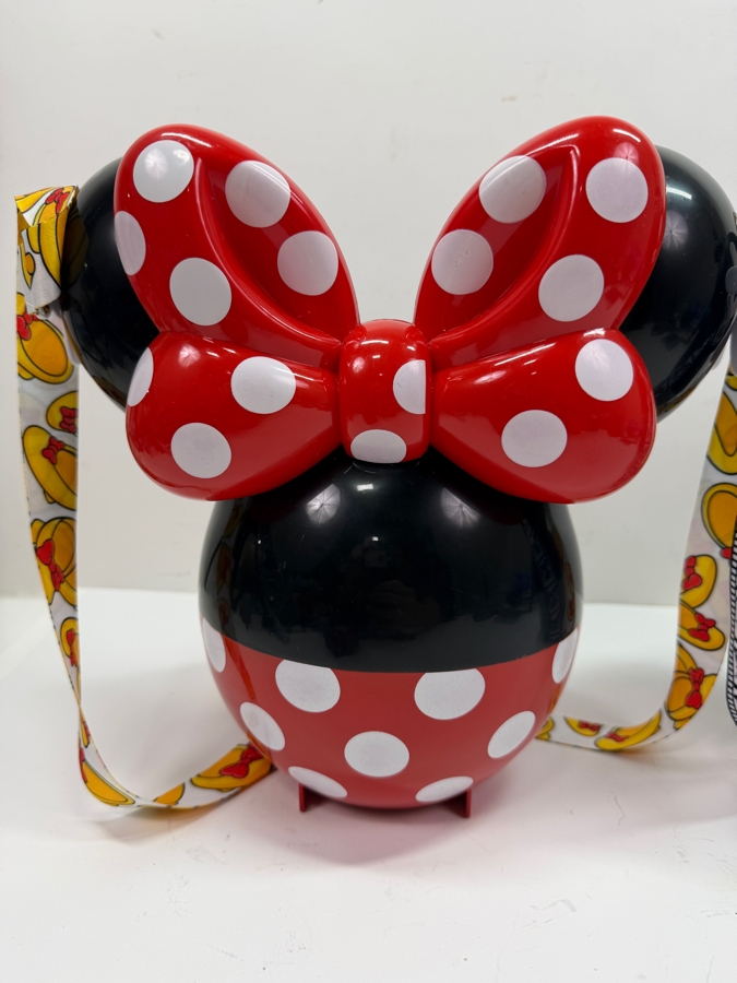 Disney Parks Steamboat Willie Mickey & Minnie Balloon Popcorn Bucket Set - Limited Release 2019-2020 Theme Park Souvenir Collectibles 10'H [Photo 2]