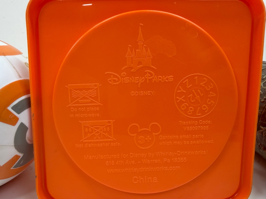 Disney Parks Souvenir Sipper Set - BB-8 Droid, Cars Land Cozy Cone & Pirates Of The Caribbean Skeleton Captain Stein 10' - 11'H [Photo 5]