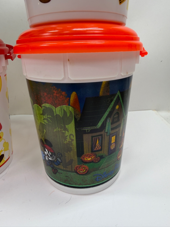 Disney Parks Disneyland Resort 2017-2019 Souvenir Popcorn Bucket Collection - Featuring Mickey Mouse Ear Hat Lid, Cars Land, 2018-2019 Halloween Specials, And Annual Passholder Exclusive Refillable Buckets 8'H [Photo 7]