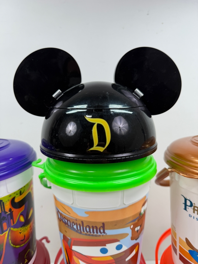 Disney Parks Disneyland Resort 2017-2019 Souvenir Popcorn Bucket Collection - Featuring Mickey Mouse Ear Hat Lid, Cars Land, 2018-2019 Halloween Specials, And Annual Passholder Exclusive Refillable Buckets 8'H [Photo 5]
