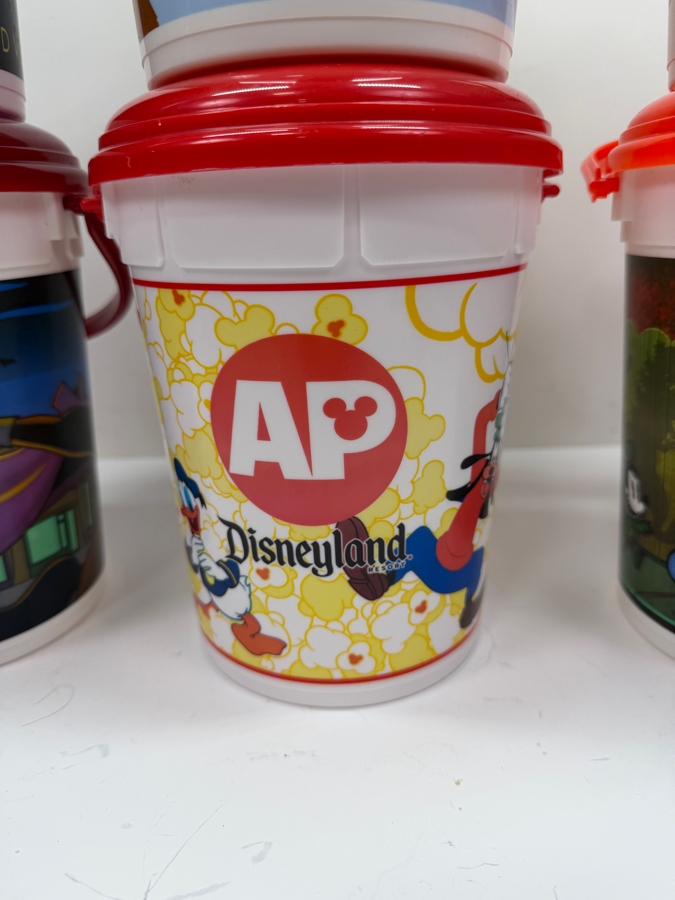 Disney Parks Disneyland Resort 2017-2019 Souvenir Popcorn Bucket Collection - Featuring Mickey Mouse Ear Hat Lid, Cars Land, 2018-2019 Halloween Specials, And Annual Passholder Exclusive Refillable Buckets 8'H [Photo 6]