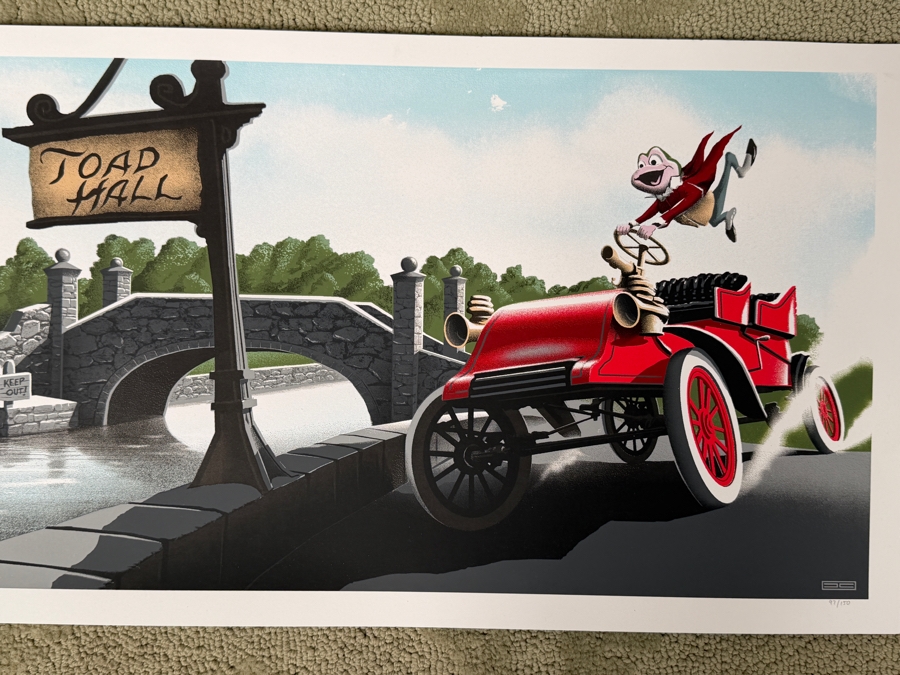 JC Richard The Wind In The Willows Toad Hall Mondo X Cyclops Print Works Limited Edition Screen Print #32 [Photo 2]