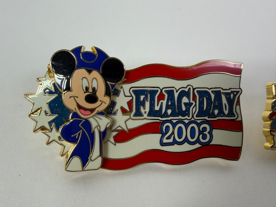 Disney Parks Limited Edition Holiday Pin Collection - Mickey Mouse Flag Day 2003, Pluto Election Day 2004, Stitch St. Patrick’s Day 2006 Dangle Pin & Goofy The Twilight Zone Tower Of Terror Countdown Series #1 Of 5 [Photo 5]