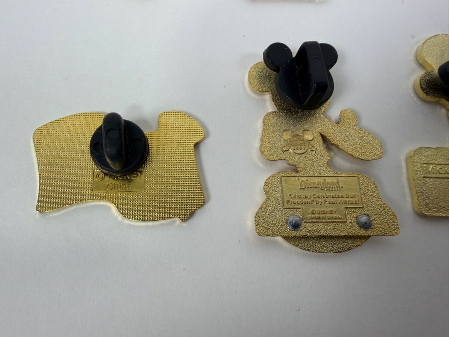 Disney Parks Limited Edition Americana Pin Set - Graduation Mickey 2002, Sorcerer Mickey 2005, President’s Day 2002, Monorail D Logo & Mickey’s All-American Pin Festival [Photo 12]