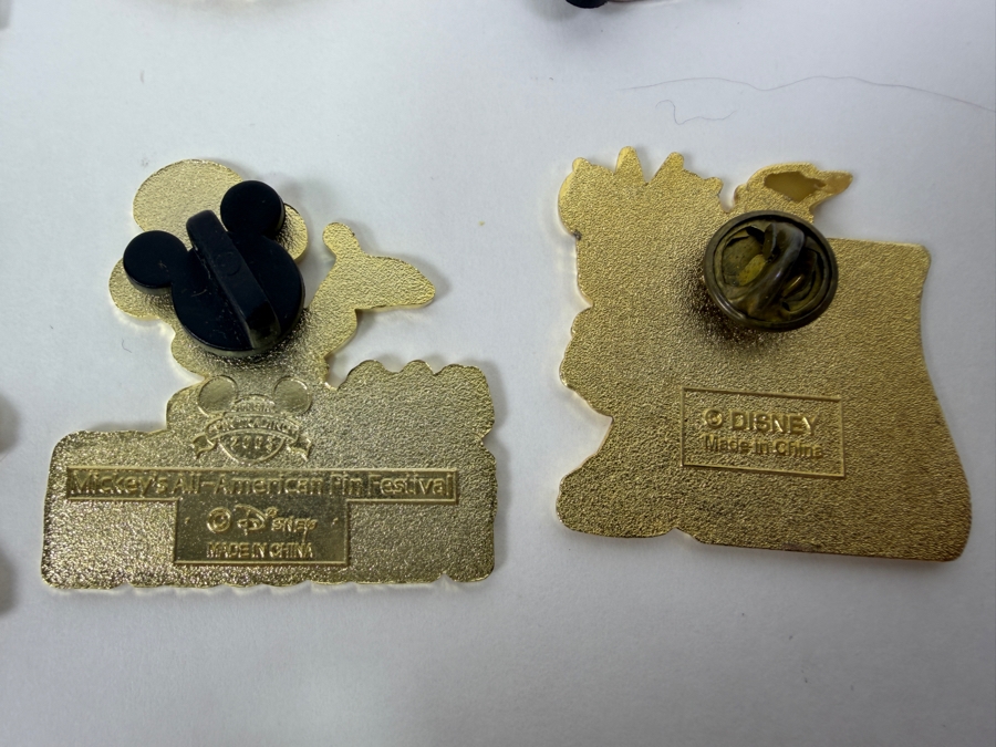 Disney Parks Limited Edition Americana Pin Set - Graduation Mickey 2002, Sorcerer Mickey 2005, President’s Day 2002, Monorail D Logo & Mickey’s All-American Pin Festival [Photo 13]