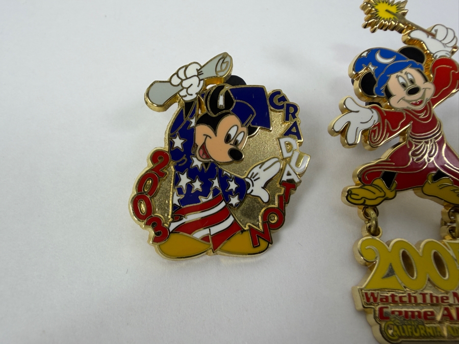 Disney Parks Limited Edition Americana Pin Set - Graduation Mickey 2002, Sorcerer Mickey 2005, President’s Day 2002, Monorail D Logo & Mickey’s All-American Pin Festival [Photo 7]