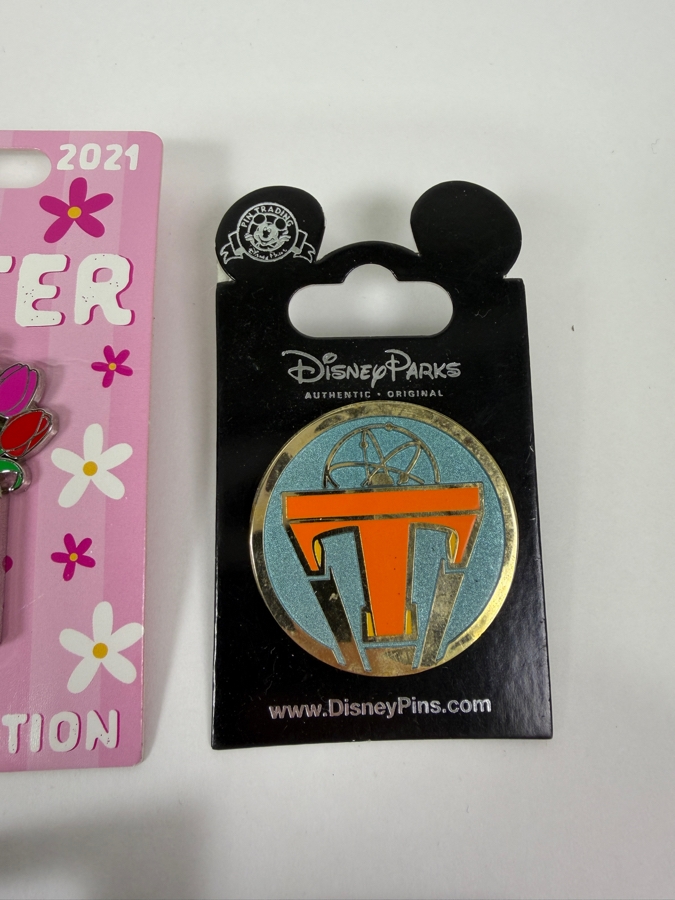 Disney Parks Collector Pin Set - Kronk Squeaker Squirrel, DSSH Chip ‘N’ Dale Popcorn, 2021 LE Easter Bouquet, Tron Identity Disc, Jack-Jack Pure Potential, D23 70 Years Of Magic & Mission Breakout AP [Photo 9]