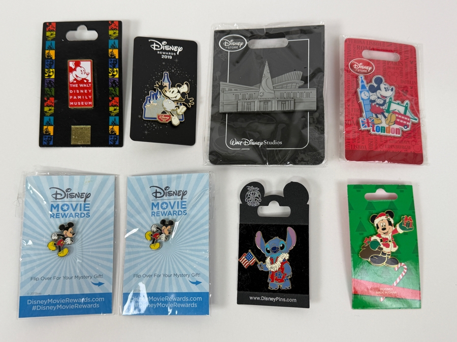 Disney Parks Collector Pin Set - Kronk Squeaker Squirrel, DSSH Chip ‘N’ Dale Popcorn, 2021 LE Easter Bouquet, Tron Identity Disc, Jack-Jack Pure Potential, D23 70 Years Of Magic & Mission Breakout AP [Photo 11]