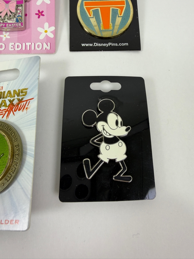 Disney Parks Collector Pin Set - Kronk Squeaker Squirrel, DSSH Chip ‘N’ Dale Popcorn, 2021 LE Easter Bouquet, Tron Identity Disc, Jack-Jack Pure Potential, D23 70 Years Of Magic & Mission Breakout AP [Photo 5]