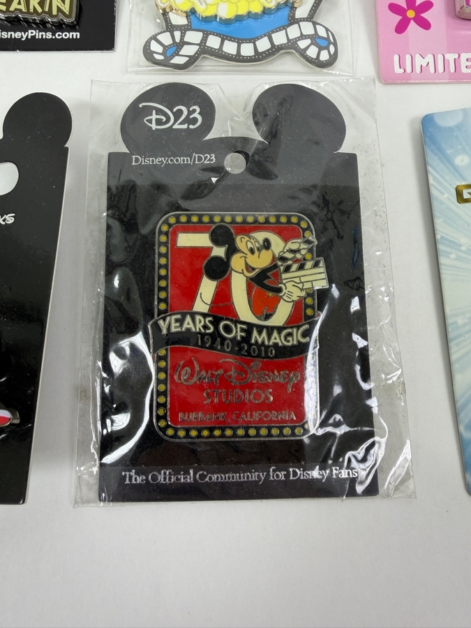 Disney Parks Collector Pin Set - Kronk Squeaker Squirrel, DSSH Chip ‘N’ Dale Popcorn, 2021 LE Easter Bouquet, Tron Identity Disc, Jack-Jack Pure Potential, D23 70 Years Of Magic & Mission Breakout AP [Photo 3]