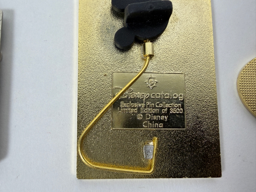 Disney Parks Collector Pin Set - Disneyland Annual Passholder Donald Duck 2012, Ariel & Flounder D23 Expo 2019, Donald Duck Hidden Mickey Bicycle 2006, Donald Firefighter 2003, WDW 50th Anniversary Castle, And Disney Auctions Mickey & Minnie American Flag [Photo 13]