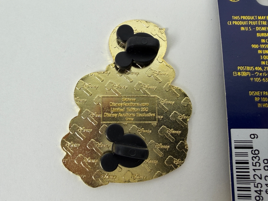 Disney Parks Collector Pin Set - Disneyland Annual Passholder Donald Duck 2012, Ariel & Flounder D23 Expo 2019, Donald Duck Hidden Mickey Bicycle 2006, Donald Firefighter 2003, WDW 50th Anniversary Castle, And Disney Auctions Mickey & Minnie American Flag [Photo 10]