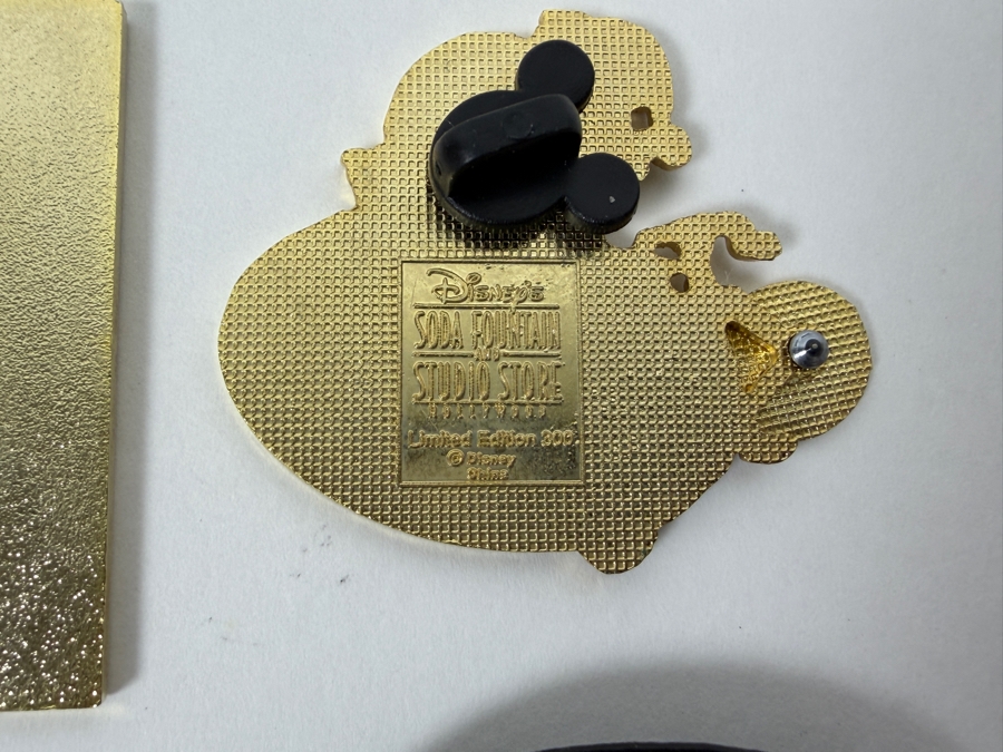 Disney Parks Collector Pin Set - Disneyland Annual Passholder Donald Duck 2012, Ariel & Flounder D23 Expo 2019, Donald Duck Hidden Mickey Bicycle 2006, Donald Firefighter 2003, WDW 50th Anniversary Castle, And Disney Auctions Mickey & Minnie American Flag [Photo 12]