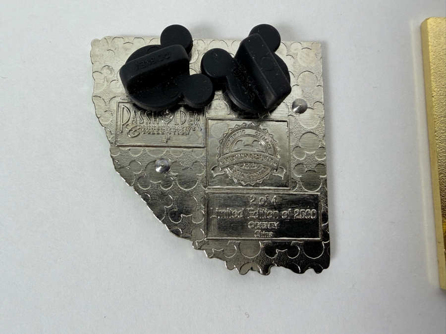 Disney Parks Collector Pin Set - Disneyland Annual Passholder Donald Duck 2012, Ariel & Flounder D23 Expo 2019, Donald Duck Hidden Mickey Bicycle 2006, Donald Firefighter 2003, WDW 50th Anniversary Castle, And Disney Auctions Mickey & Minnie American Flag [Photo 14]