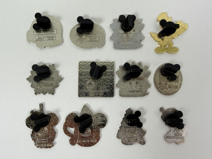 Disney Parks Collector Pin Set - EPCOT Buses, Disney Transport Main Street Plaza, Donald Duck Holiday Snowflakes, Jiminy Cricket Heart, And Mickey Mouse Holiday Treats [Photo 8]