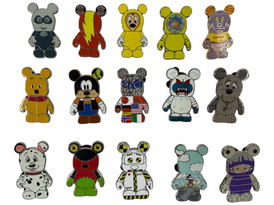 Disney Parks Vinylmation Mystery Pin Collection - Assorted Park & Urban Series Limited Release Trading Pins