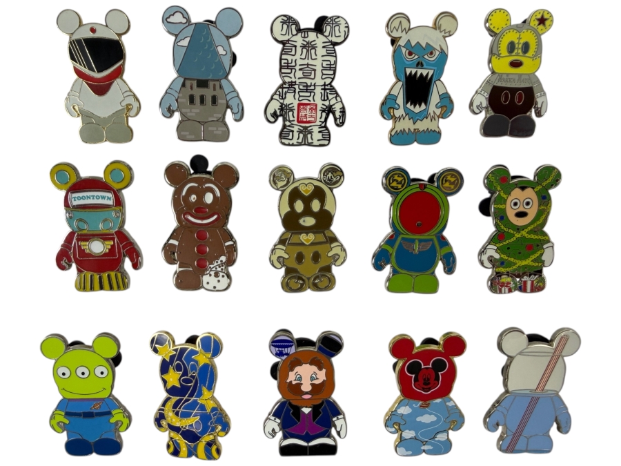Disney Parks Vinylmation Mystery Pin Collection - Assorted Park & Urban Series Limited Release Trading Pins