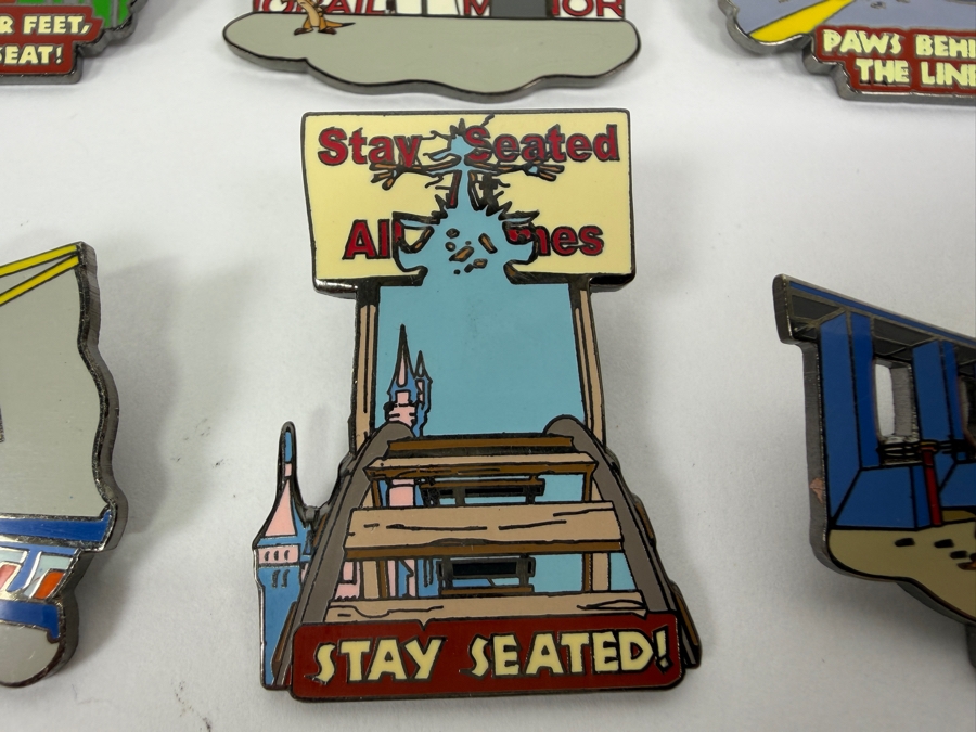 Disney Parks Wild About Safety Timon & Pumbaa Pin Set - 2003-2004 Educational Collection Featuring Character Safety Tips [Photo 3]